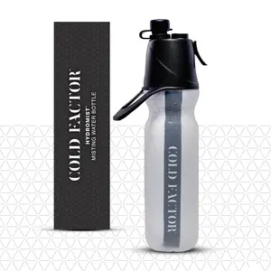 COLD FACTOR COOLING Misting Water Bottle - Instant Chill, No-Drip Design for Enhanced Performance, Insulated,  Reusable & Machine Washable