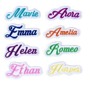 Custom Embroidered Name Patch – Personalized Text Patches | Team Patches Iron-On, Sew-On, Hook & Loop | For Jackets, Hats, Uniforms, Bags