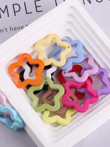 Star Shaped Keychain, Cute Colorful DIY Jewelry Pendant, DIY Jewelry Making Accessories for Bracelet & Necklace & Earrings