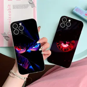 Anime Eyes Mobile Cell Phone Case for iPhone 17 16 15 14 13 12 11 X XR XS Air Pro Max Plus Mini Clear Colorful Cover Smartphone