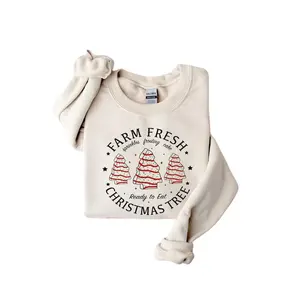 Farm Fresh Christmas Tree Cakes Shirt Christmas Cake Sweatshirt Christmas Tree Farm Shirt Funny Sweatshirt Tree Cake Tee