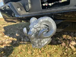Angry Ram - Snap-in fit | 2” Tow Hitch Cover | Premium Truck Accessory