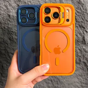 MagSafe Magnetic Kickstand Case for iPhone 17–12 Pro Max Air Plus, Full Protection, Wireless Charging Support & Built-in Lens Protective Film