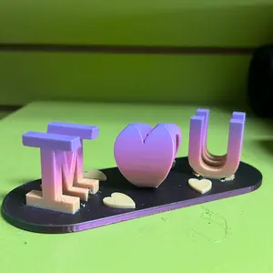 3-D printed I love you mom