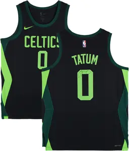 Jayson Tatum Boston Celtics Autographed Nike Black 2024-25 City Swingman Jersey - Fanatics Authentic Certified