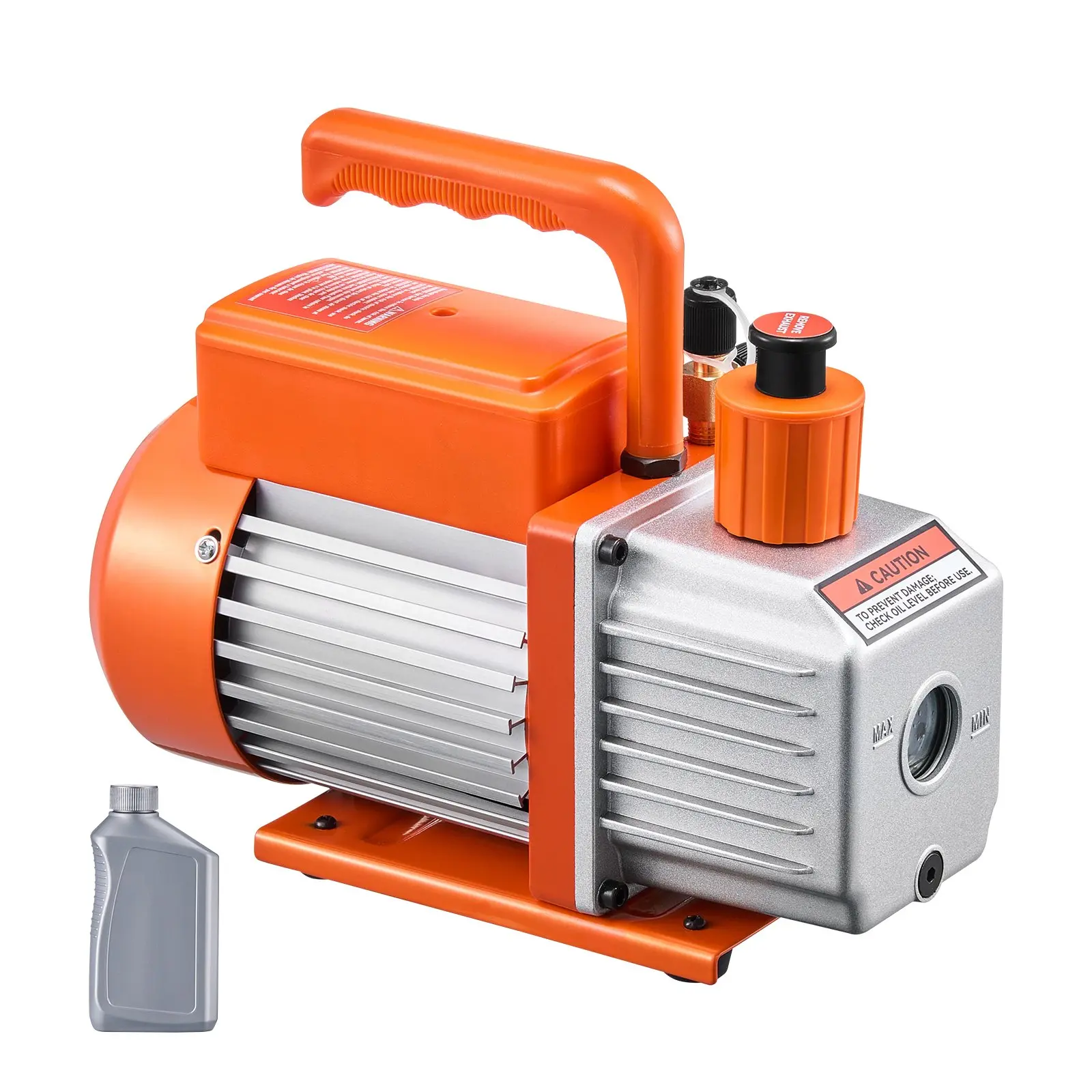 【summerfinds】VEVOR 5 CFM Single Stage Rotary Vane Vacuum Pump, Efficient Suction Pump for HVAC, Father's Day Gift with Included Oil, Efficient Pump