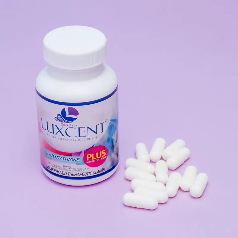 Luxcent Luminous Caps L-Glutathione with Marine Collagen Japan Formula, 60 Capsules