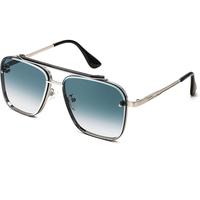 Sliver Frame/Blue Lens