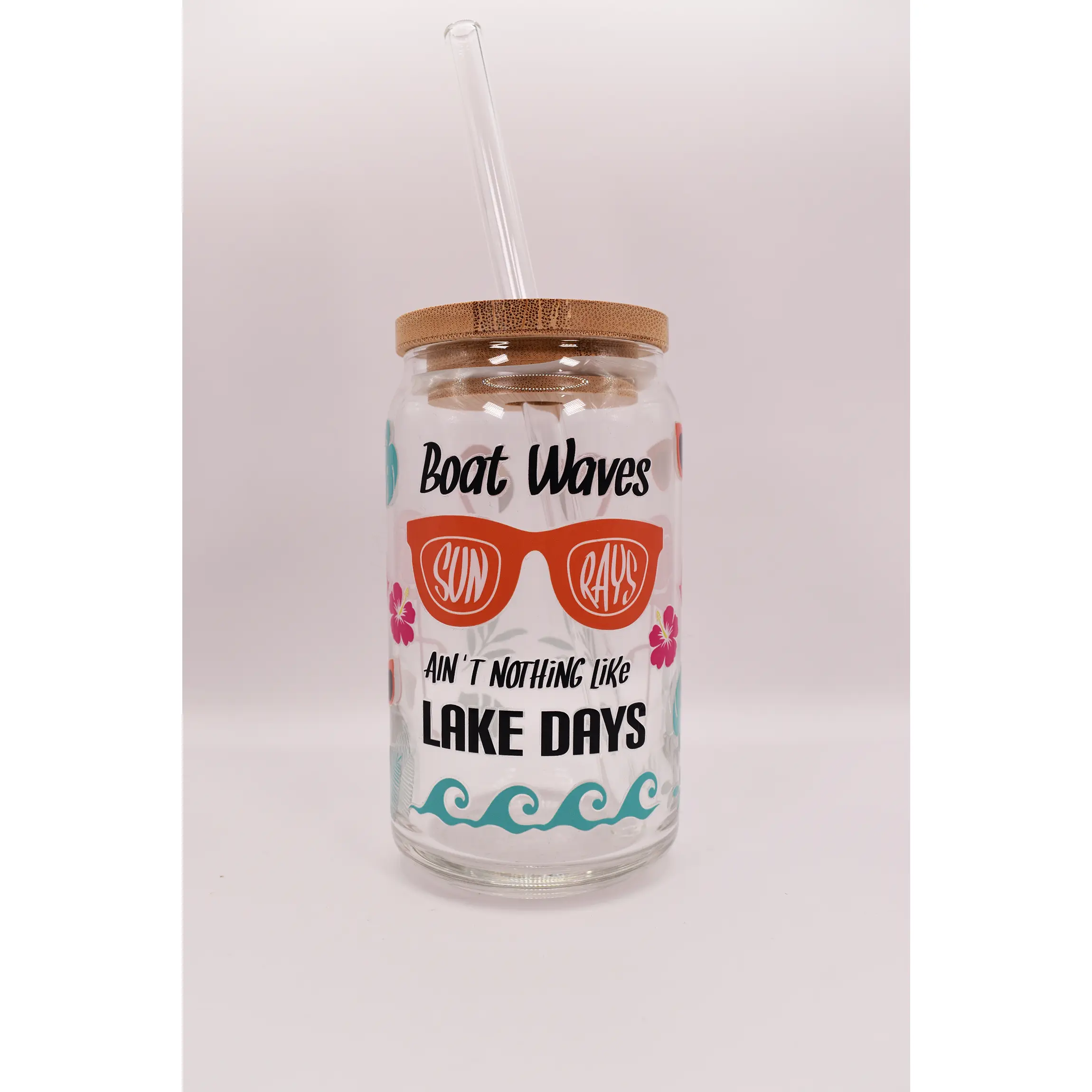 Boat Waves, Lake Days Glassware