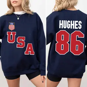 USA Hockey shirt - Patriotic hockey fan Shirt - Team USA inspired graphic shirt - american hockey pride gift - Jack Hughes - Olympics