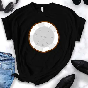 Coconut Funny Hawaii Fruit Halloween Group Costume Men Women T-Shirt_1