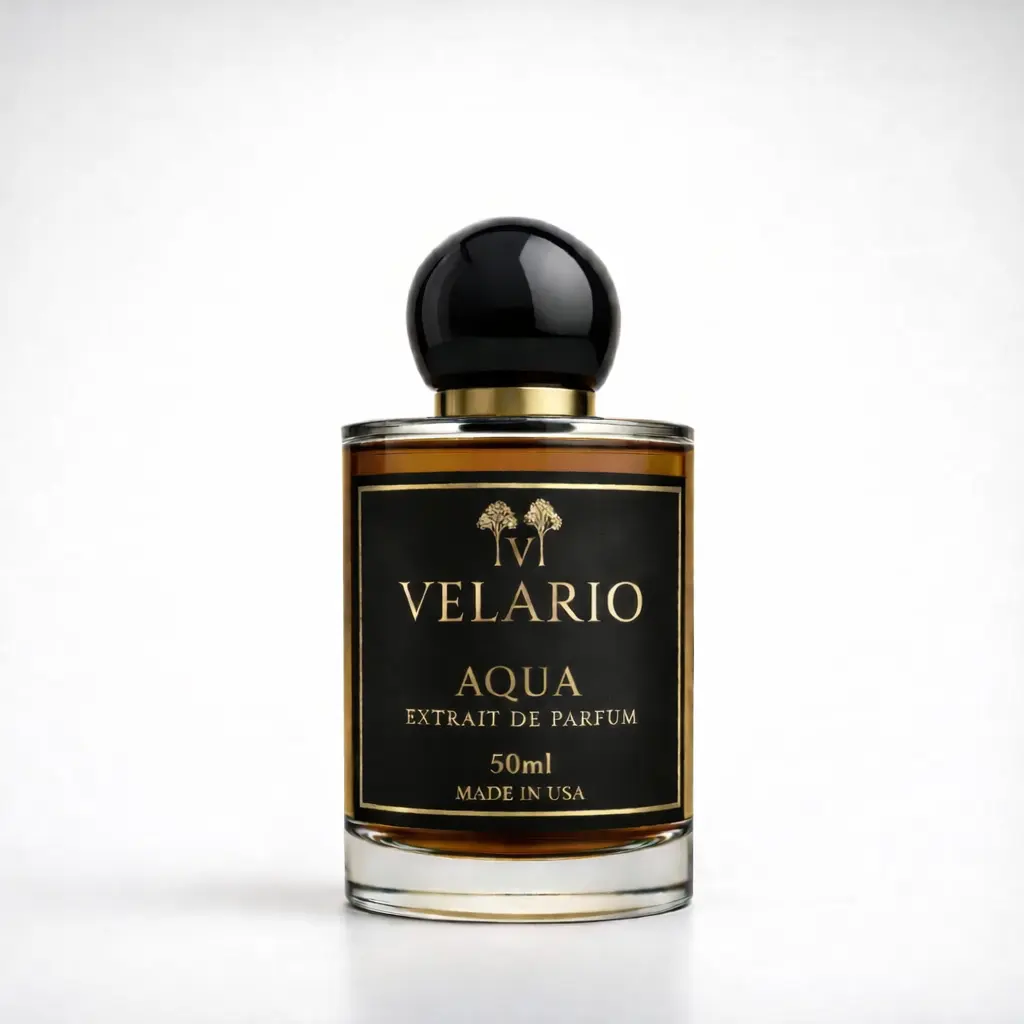 Velario Aqua Extrait de Parfum inspired by bleu de 50ml - Refined Woody-Aromatic Fragrance with Fresh Citrus & Sandalwood Notes Made in USA, Aroma Perfume, Fragrance Scent