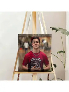 ThisMalachi Barton, canvas bag, tote bag, durable, casual commuting and shopping bag, personalized pattern design, Halloween, Christmas gifts.