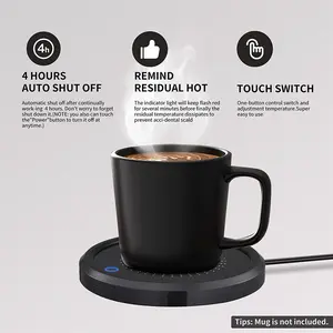 Intelligent Automatic Coffee cup Heating Pad 55°c  Constant Temperature Heater Coffee Milk Tea Beverage Heating Warmer Coaster Constant Temperature Cup Multifunctional Heat Preservation Coaster