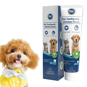 PETCLEAR Dog Toothpaste, 4.23 oz Fluoride-Free Chicken Flavor Formula with Lactobacillus, Cleans to Prevent Plaque, Tartar & Bad Breath for Dog Oral Care, Cleaning