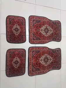 Persian Car Mats - Saffron Red