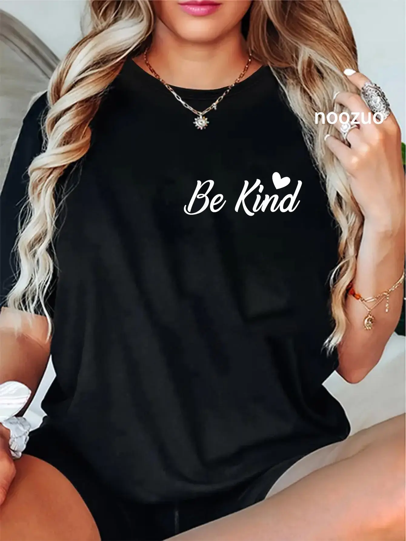 100% Cotton Be Kind Person Behind Me Suicide Prevention Awareness T-Shirt