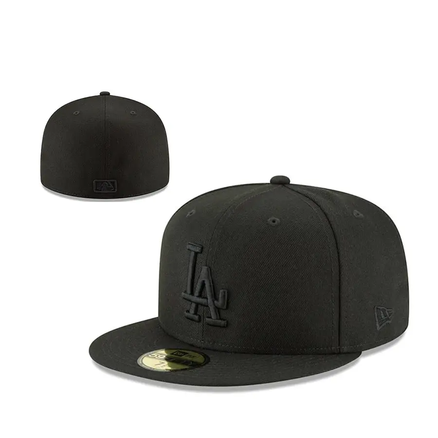 High Crown Fitted Baseball Cap with Structured Profile, Embroidered Front Logo for Men and Women