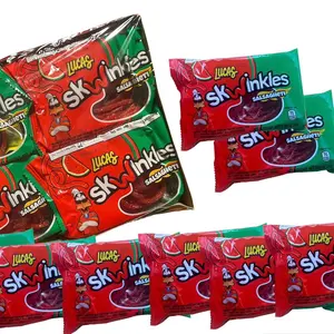 Skwinkles Salsagheti  Watermelon o Mango 12 Packages, 0.85 oz, Snack Candy Candy Sweet Flavor Spicy