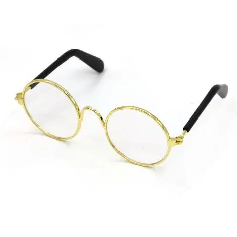 Gold frame with white lenses