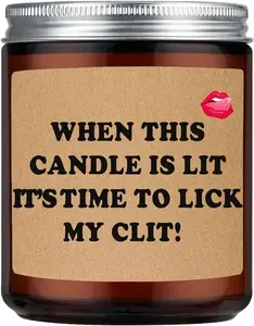 Funny Gifts for Women Her Boyfriend Fiancee Couple - Valentines Day Gifts for Her - Naughty Mothers Day Anniversary Engagement Gift for Wife - Best Friends Gift - Scented Candles