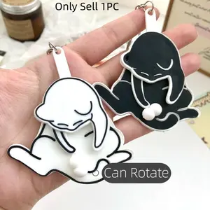 Funny Cat Keychain, 3D Movable Keychain, Backpack Decoration, Office Keychain, School Friendship Gift, Event Souvenir