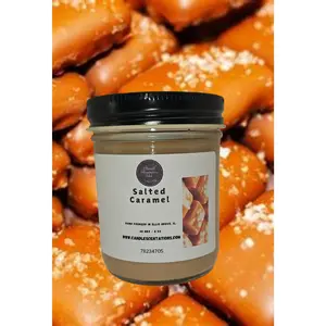 Salted Caramel Candle - 8oz. Scented Candle for Home Decor