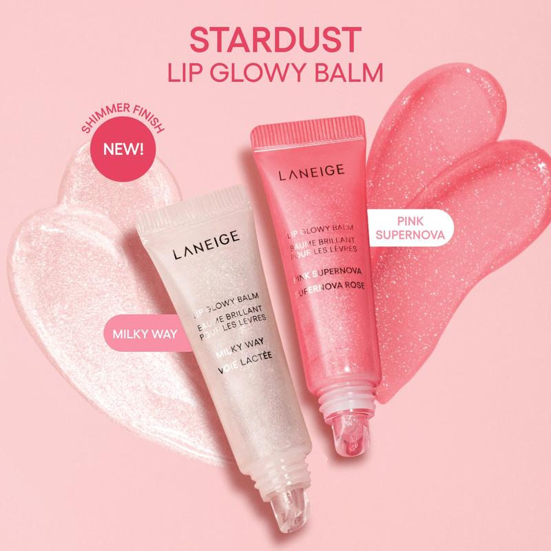 Laneige Lip Glowy Balm Stardust, Hydrating, Shimmer Finish, Infused with Shea Butter and Murumuru Butter Green Tea Nourishing