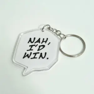 Jujutsu Kaisen Keychain, Gojo Nah Id Win Manga Charm, Gift for Manga Fans