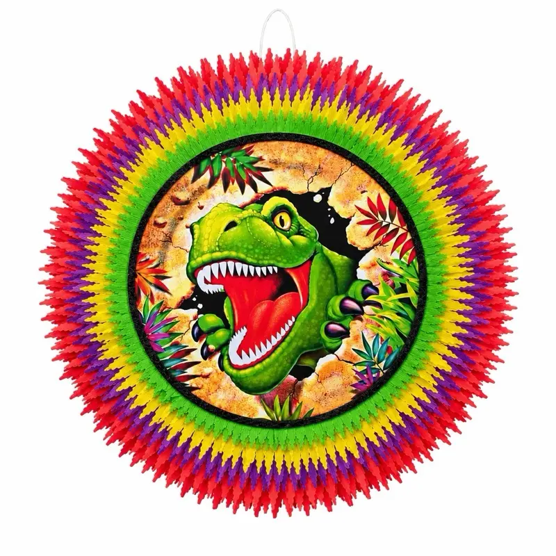 Custom Dinosaur Birthday Piñata | 16” Round Party Piñata