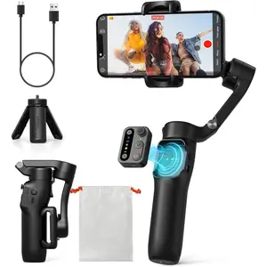 iSteady X3 SE Gimbal Stabilizer for iPhone, Phone Stabilizer with Detachable Remote Control, Portable Foldable 3-Axis Phone Gimbal for Android & iPhone 16 15 Pro Max, Ideal for Travel Vlogging