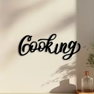 1pc Kitchen Metal Wall Art, Laser Cut Mural, Perfect for Kitchen Wall, Thanksgiving Decor, Ideal Gift for Foodies, Anti-Corrosion Metal