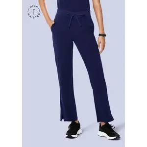 High Waisted Cargos Navy