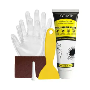 Drywall Repair Kit with Scraper 250g Wall Repair Putty, Easy Fix Mildew Peeling Paint Graffiti, Quickly Repair Wall Cracks Dents & Scratches