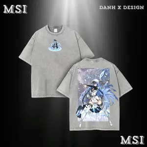 Esdeath Ice Goddess | Akame ga Kill Washed Tee Hoodie Sweater Double Printed Eternal Freeze Graphic — For Mythcore Fans, For Gift Drops That Shine With Frost