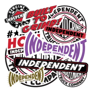 Pack of 10 Assorted 5in Independent Stickers