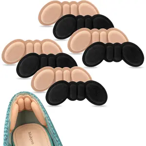Premium Foam Heel Pads for Shoe That are Too Big Inserts Grips, Back of Heel Cushions Protectors Liner Heel Slip Pads,Blisters,Filler for Loose Shoe Fit (Multicolor) Footwear Insoles Bedroom Black Soft Parent