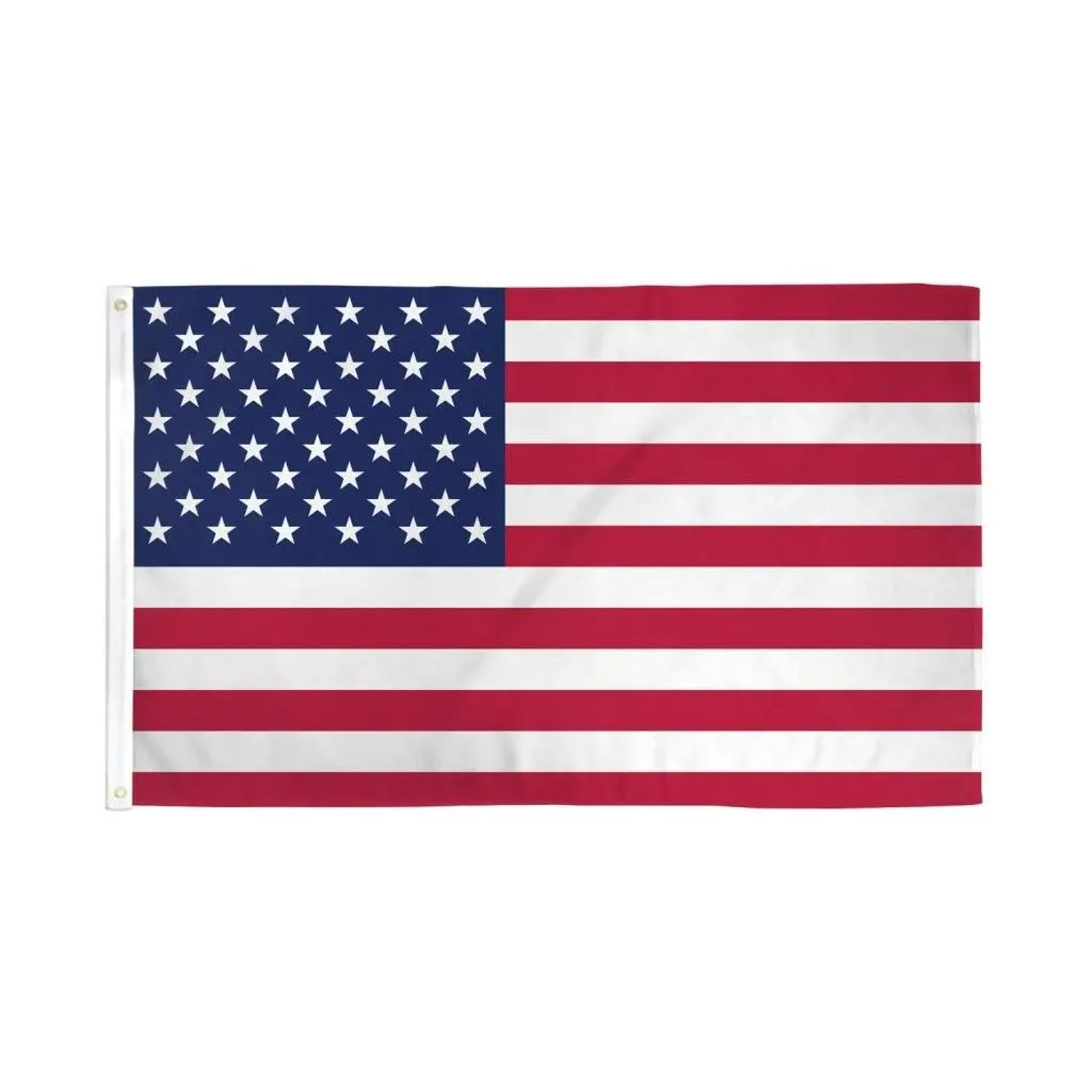 2x3ft Polyester USA Stars Stripes Backdrop Banner, Dye Sublimation Print, Header Tape, Bronze Grommets, Country Rustic Decorative for Indoor Home & Festive Supplies