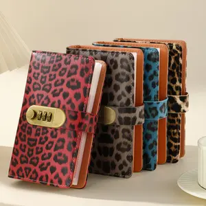 Leopard Print Password Money Saving Book A6 Size Personal Finance Management Notebook Includes 100 Cash Envelopes and Budget Pages Suitable for All