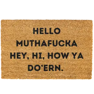 Hello Mutha Door mat, Funny, Decorative Mat, Rude Doormat, Welcome Mat, Funny Welcome Mat, Go Away Non-slip, Indoor, Outdoor, 10Merch