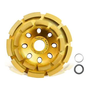 FIXLTFAST Concrete Grinding Wheel 4 1/2 for Angle Grinder,Masonry Diamond Cup Wheel 4.5, Polishing and Cleaning Stone Surface, Cement, Marble, Rock, Granite