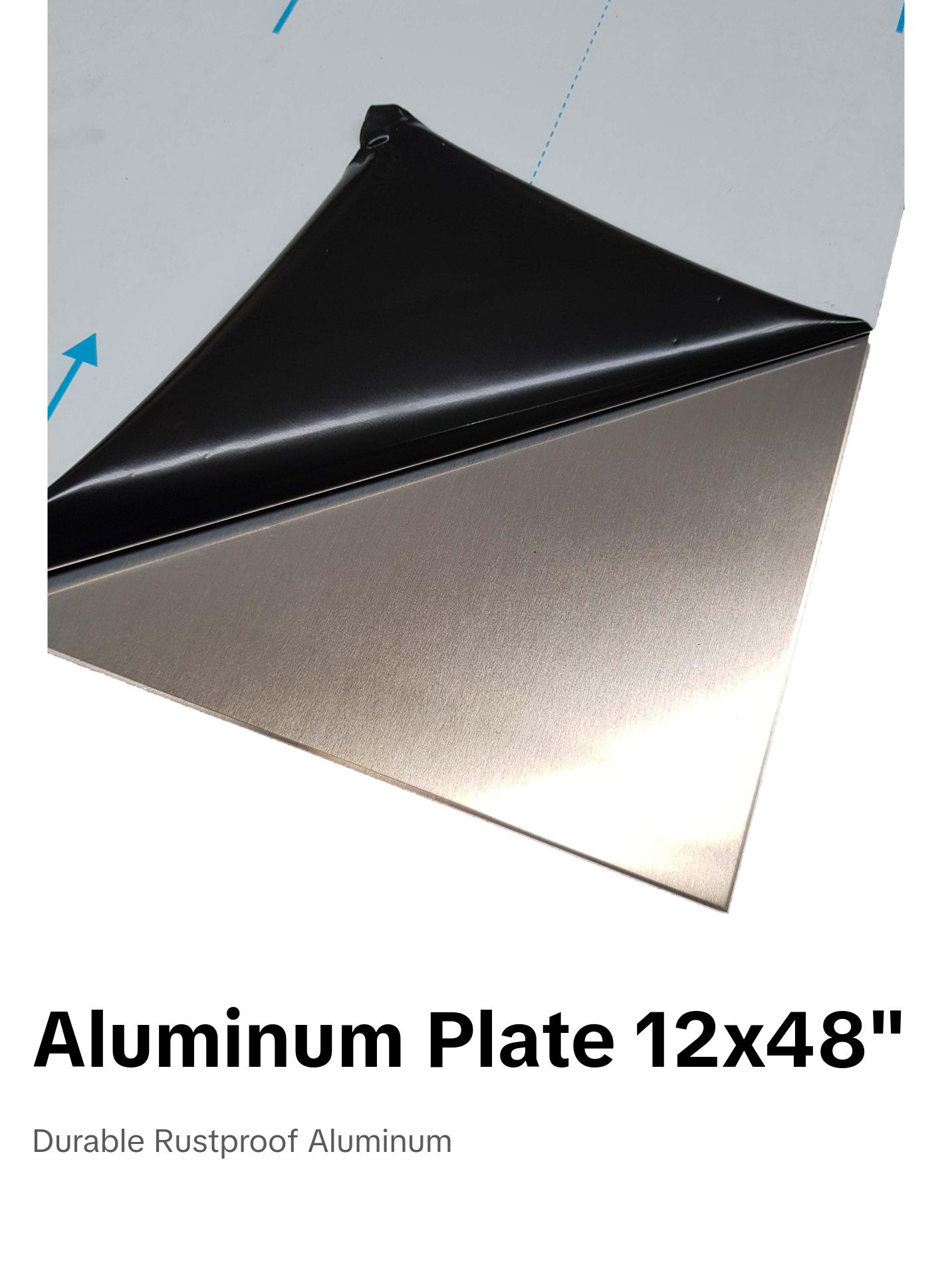 1/8" .12 Aluminum Sheet Plate 12" x 48"  AlMg3, 5754 - 0500307