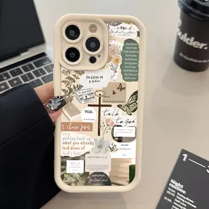 Phone case: [Christ Case] Shockproof Christ Design Pattern Phone Case for iPhone 17 Air 16 16e 15 14 13 12 11 Pro Max Plus X XS Straight Edge Upgraded Lens Protection Durable Bumper Cover for