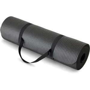 Extra Thick Yoga Mat - Yoga Equipment with Carry Strap, Ideal for Pilates & Gym Use