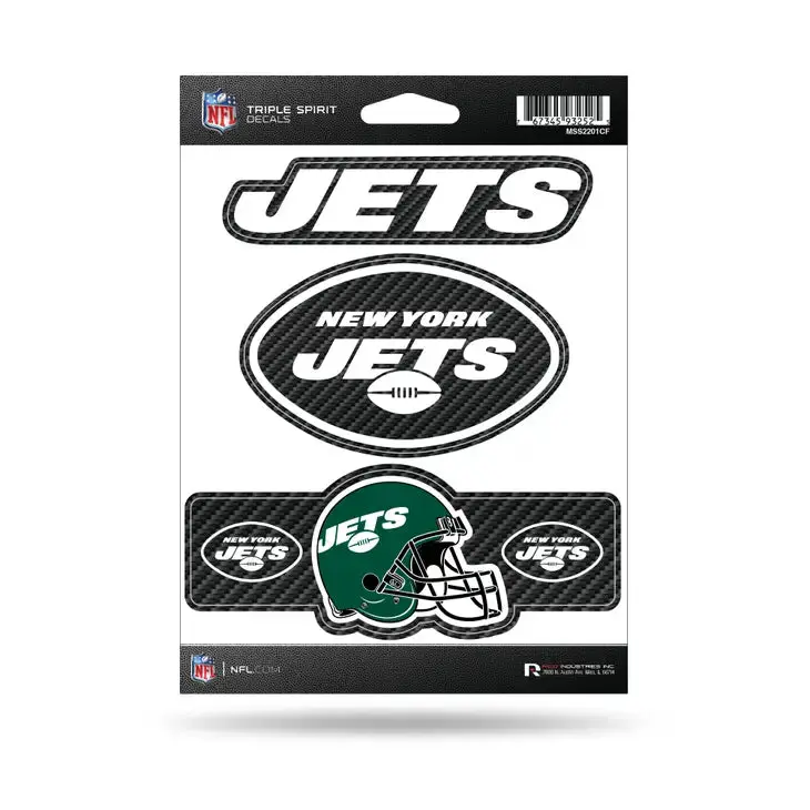 NFL New York Jets Triple Spirit Decals