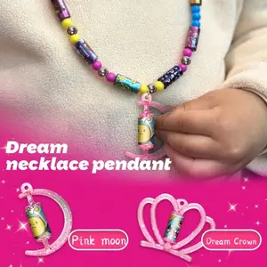 Sticker StringFun DIY Bracelet Kit - 360+ Collectible Stickers, Reusable Decals & Jewelry Making Set For Kids, Craft Kit With Rare Hidden Stickers Beads Charms Accessories Adjustable Beaded Design