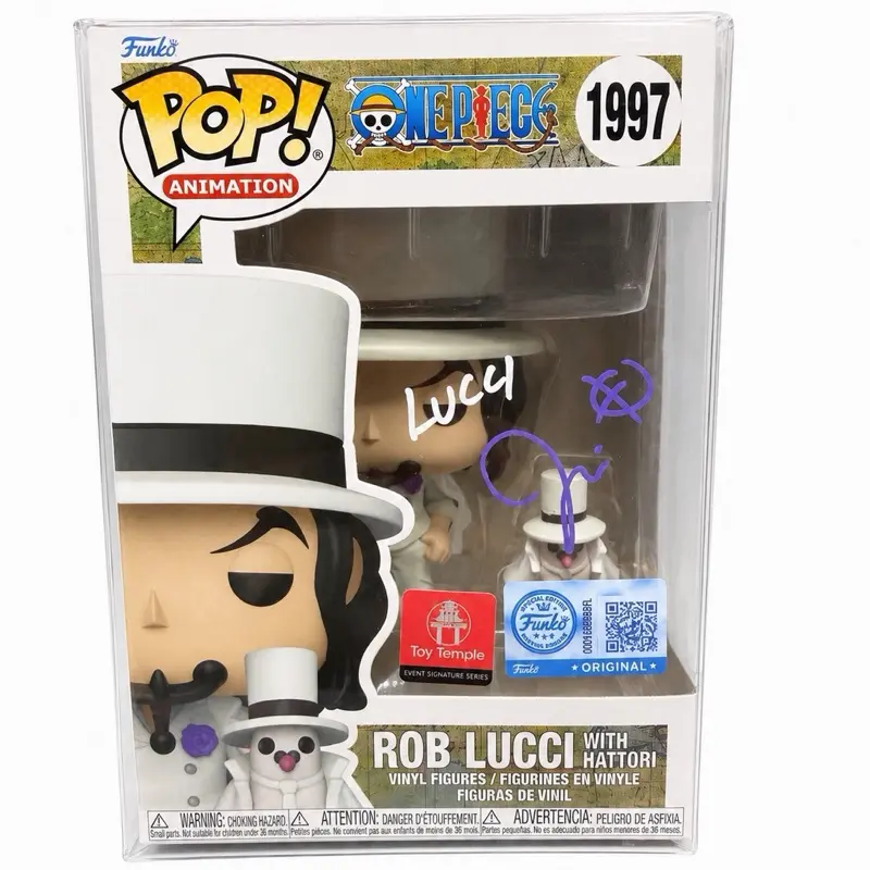 Funko Rob Lucci 1997 Autographed PSA-Certified New Vinyl Figure - Collectible Signature Display Piece (Collectibles, Entertainment Figurine)