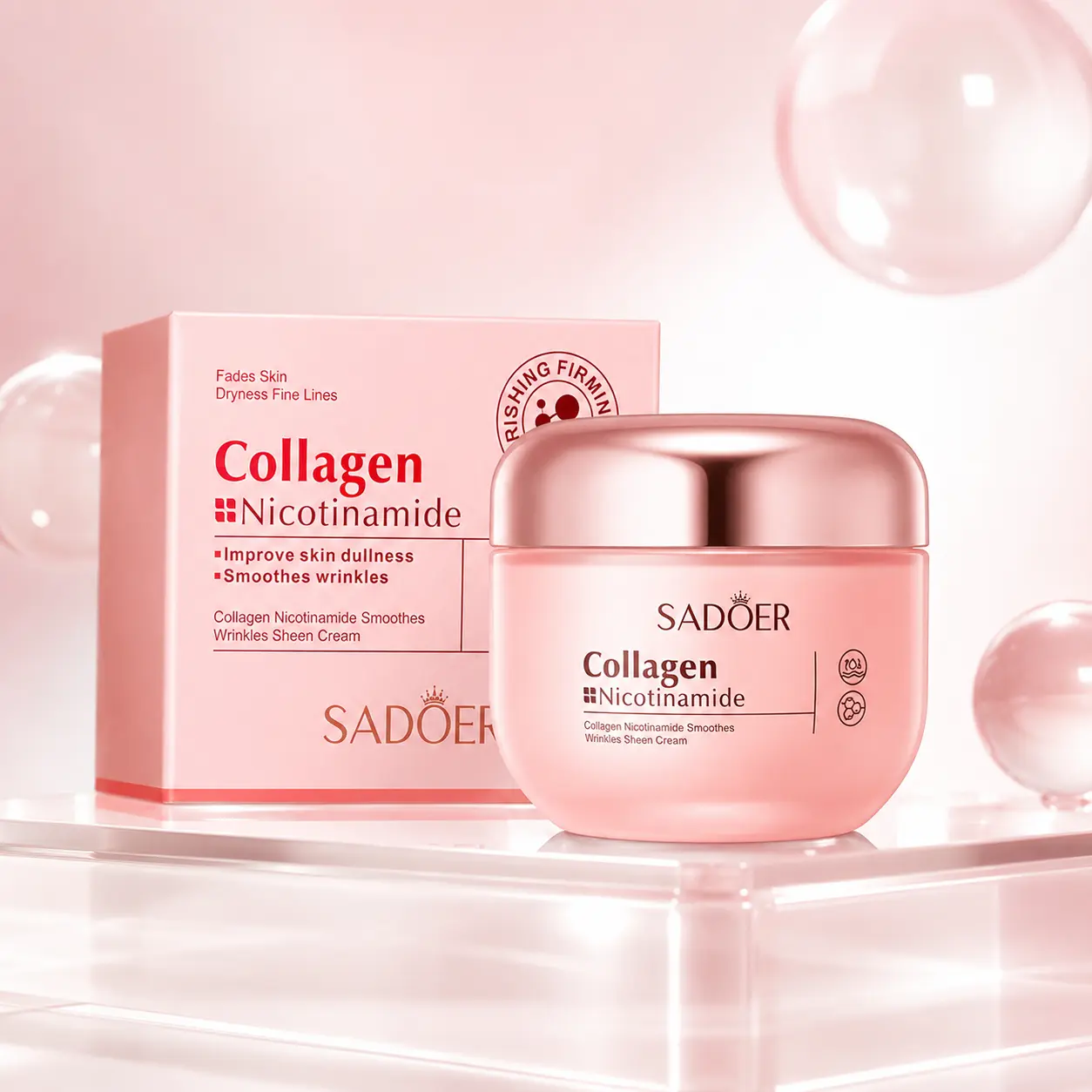 Brightening Cream I Collagen & Niacinamide IAdvanced Radiant & Firming Formula I DeepHydrating K-Beauty Facial Care for Glowing SkinKorean Brightening Cream I Collagen & NiacinamideI Advanced Radiant & Firming Formula