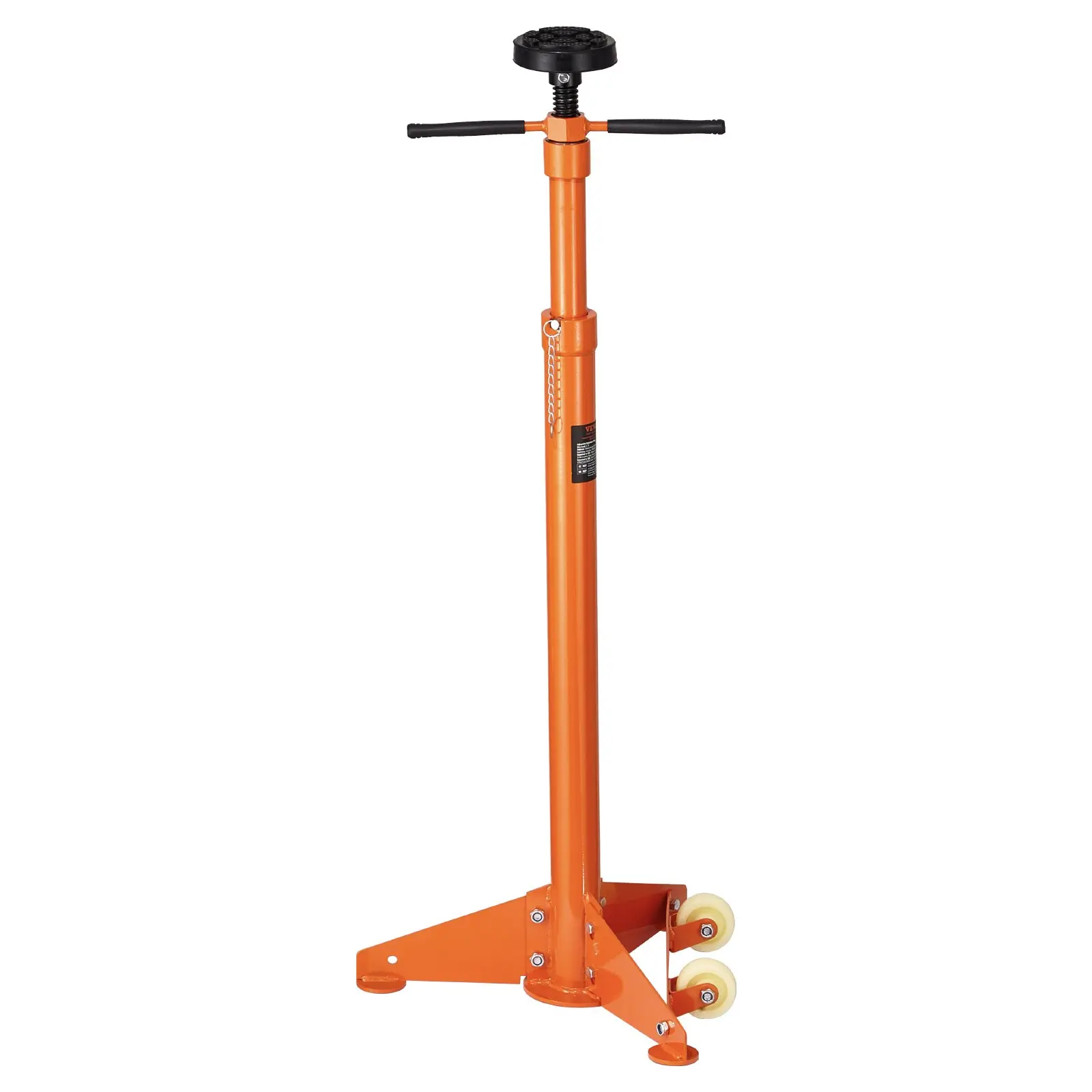 【Summerfinds】VEVOR Underhoist Support Stand, 3/4 Ton Capacity Under Hoist Jack Stand, Lifting from 38.4 to 75.4 in, Bearing Mounted Spin Handle, Self-Locking Threaded Screw, Two Wheels, Support Vehicle Components, Automotive Maintenance Tools, Car Repair