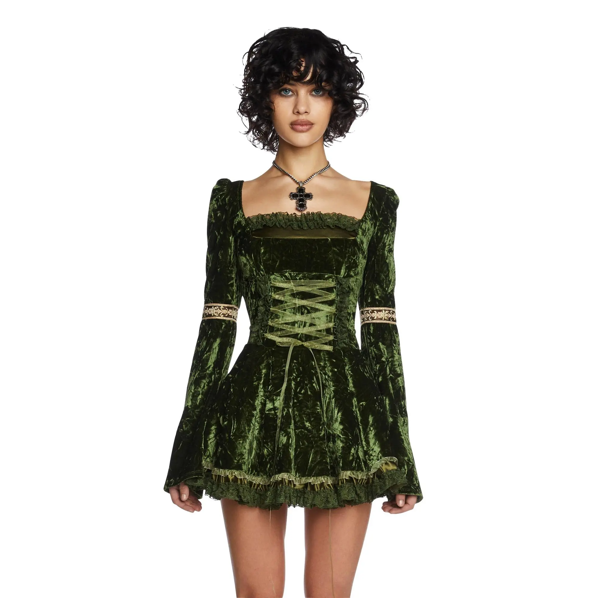 Myths N' Legends Mini Dress - Green Myths N' Legends Mini Dress - Green